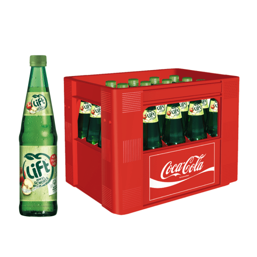 LIFT Apfelschorle 20×0,5l GLAS (MEHRWEG)