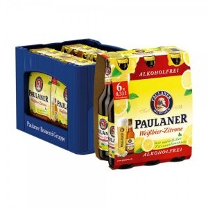 Paulaner Hefe + Zitrone alkoholfrei 24/0,33 (MEHRWEG)