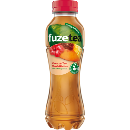Fuzetea Schwarzer Tee Pfirsich Hibiskus 4x0,4L (PET)